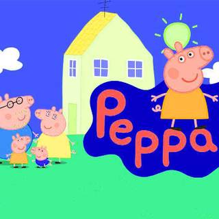 Preppy Peppa Pig wallpaper