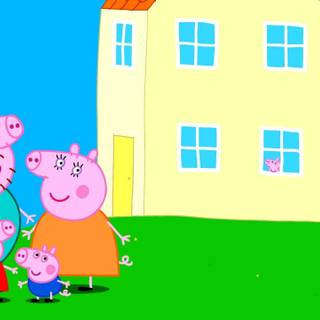 Preppy Peppa Pig wallpaper