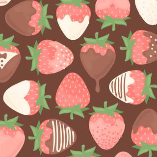 Strawberry Valentines wallpaper