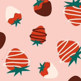 Strawberry Valentines wallpaper