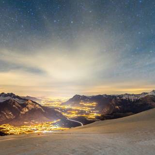 4k winter sky wallpaper