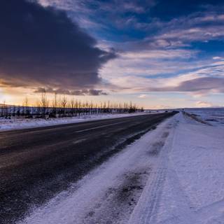 4k winter sky wallpaper