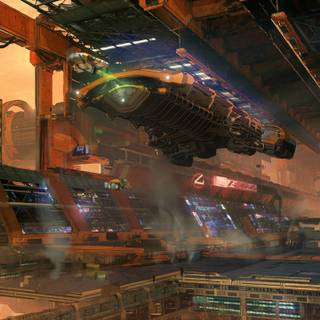 4k space city mobile wallpaper