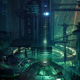 Futuristic world wallpaper