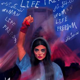 Woman Life freedom wallpaper