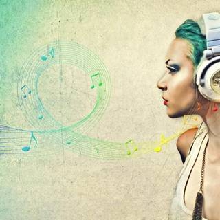 Hearing music wallpaper