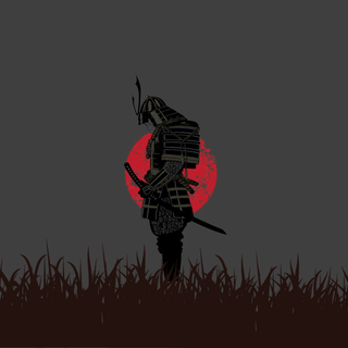 Samurai minimalist wallpaper