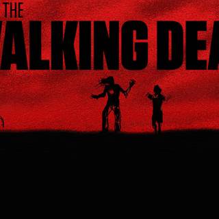 The Walking Dead logo wallpaper