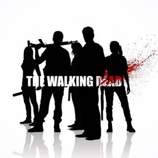 The Walking Dead logo wallpaper