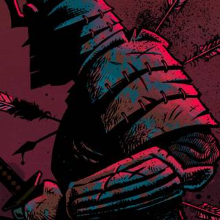 Samurai minimalist wallpaper