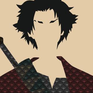 Samurai minimalist wallpaper