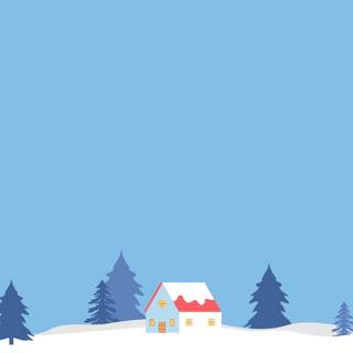 Minimalist forest winter wallpaper