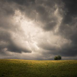 Dark spring sky wallpaper