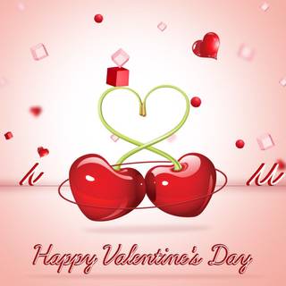 Happy Valentine red wallpaper