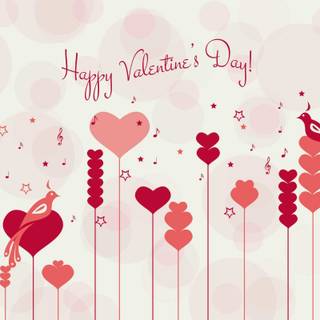 Happy Valentine red wallpaper