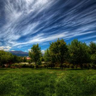 Dark spring sky wallpaper