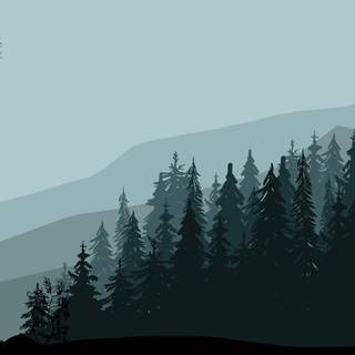 Dark spring sky wallpaper