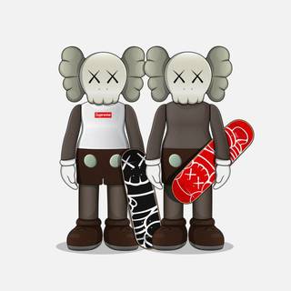 Kaws Supreme wallpaper