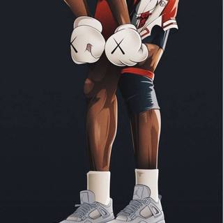 Kaws Supreme wallpaper