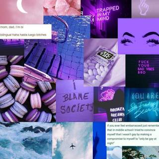 Bisexual collage wallpaper