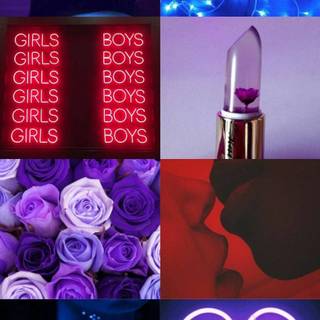 Bisexual collage wallpaper