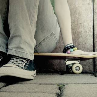 Converse and a skateboard wallpaper