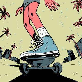 Converse and a skateboard wallpaper