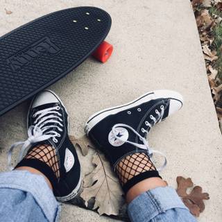 Converse and a skateboard wallpaper