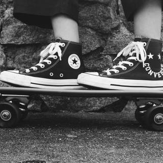 Converse and a skateboard wallpaper