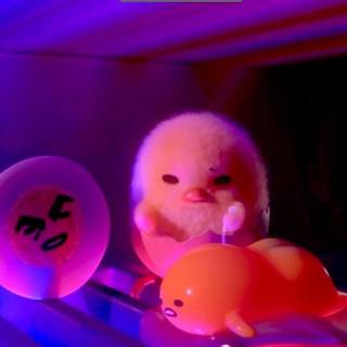 Shakipiyo and Gudetama wallpaper