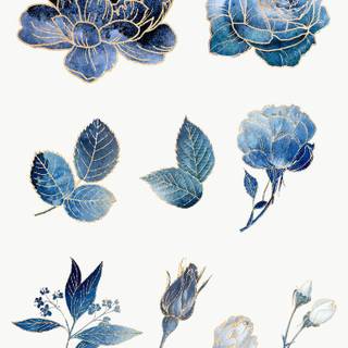 Flower drawing journal wallpaper