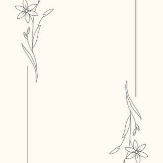 Flower drawing journal wallpaper