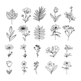 Flower drawing journal wallpaper