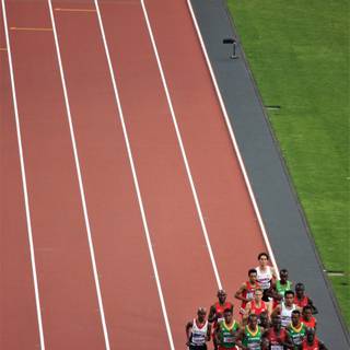 Track and field collage wallpaper