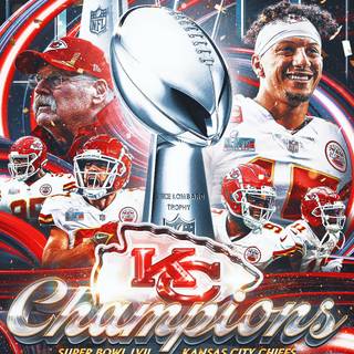 Kansas City Chiefs Super Bowl LVII Champions wallpaper