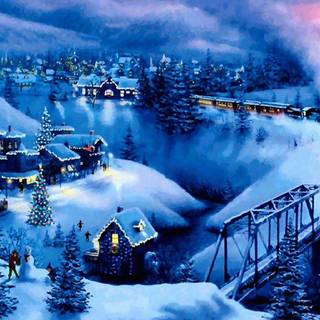 Beautiful winter tree wallpaper