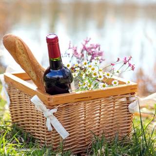 Spring picnic wallpaper