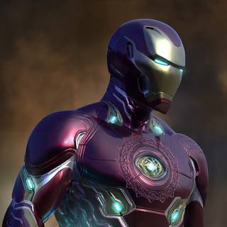 Neon 4k Iron Man wallpaper