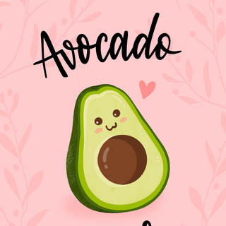 Avocado Valentines Day wallpaper