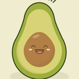 Avocado Valentines Day wallpaper