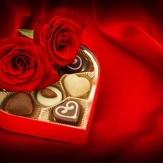Valentine Day chocolate wallpaper