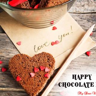 Valentine Day chocolate wallpaper