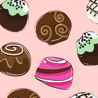 Valentine Day chocolate wallpaper