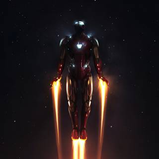 Neon 4k Iron Man wallpaper