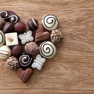 Valentine Day chocolate wallpaper