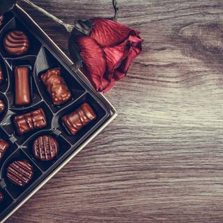 Valentine Day chocolate wallpaper