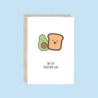 Avocado Valentines Day wallpaper
