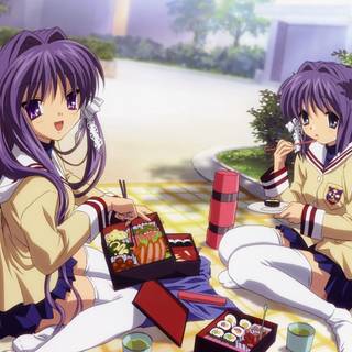 Spring picnic wallpaper