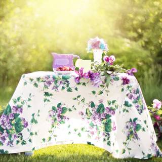 Spring picnic wallpaper