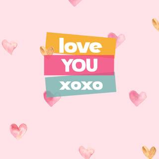 Cute Valentine xoxo wallpaper